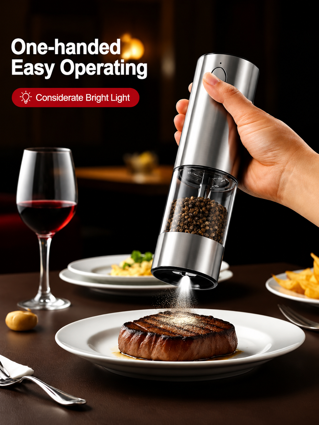 Stainless Steel Electric Spice Grinder