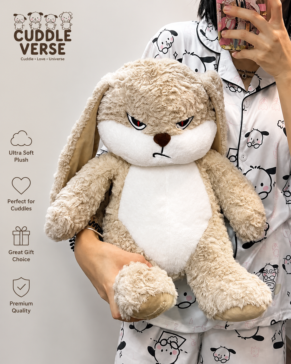 Grumpy Bunny Plush Toy