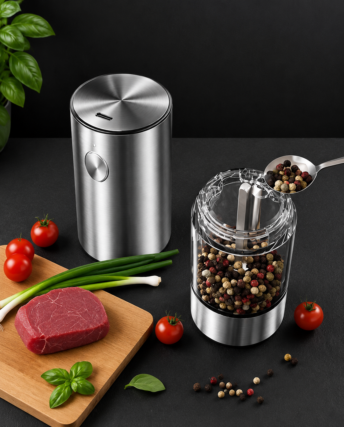 Stainless Steel Electric Spice Grinder