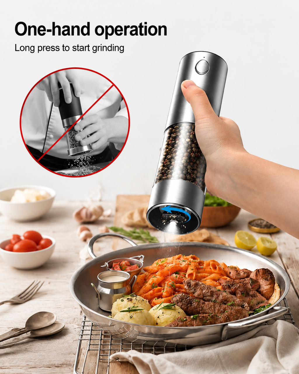 Stainless Steel Electric Spice Grinder
